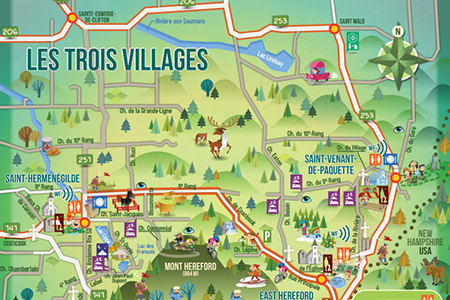 Carte touristique Trois Villages